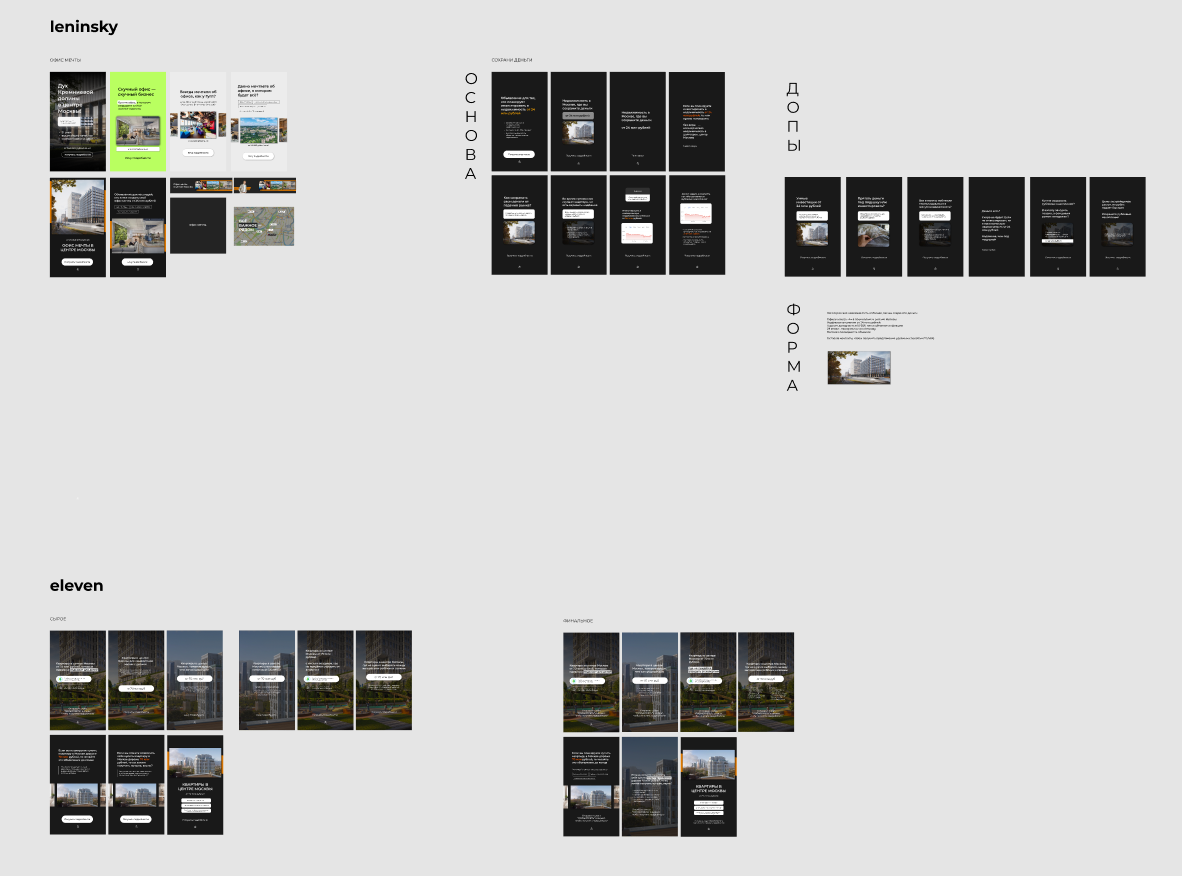 Креативы для рекламы девелопера